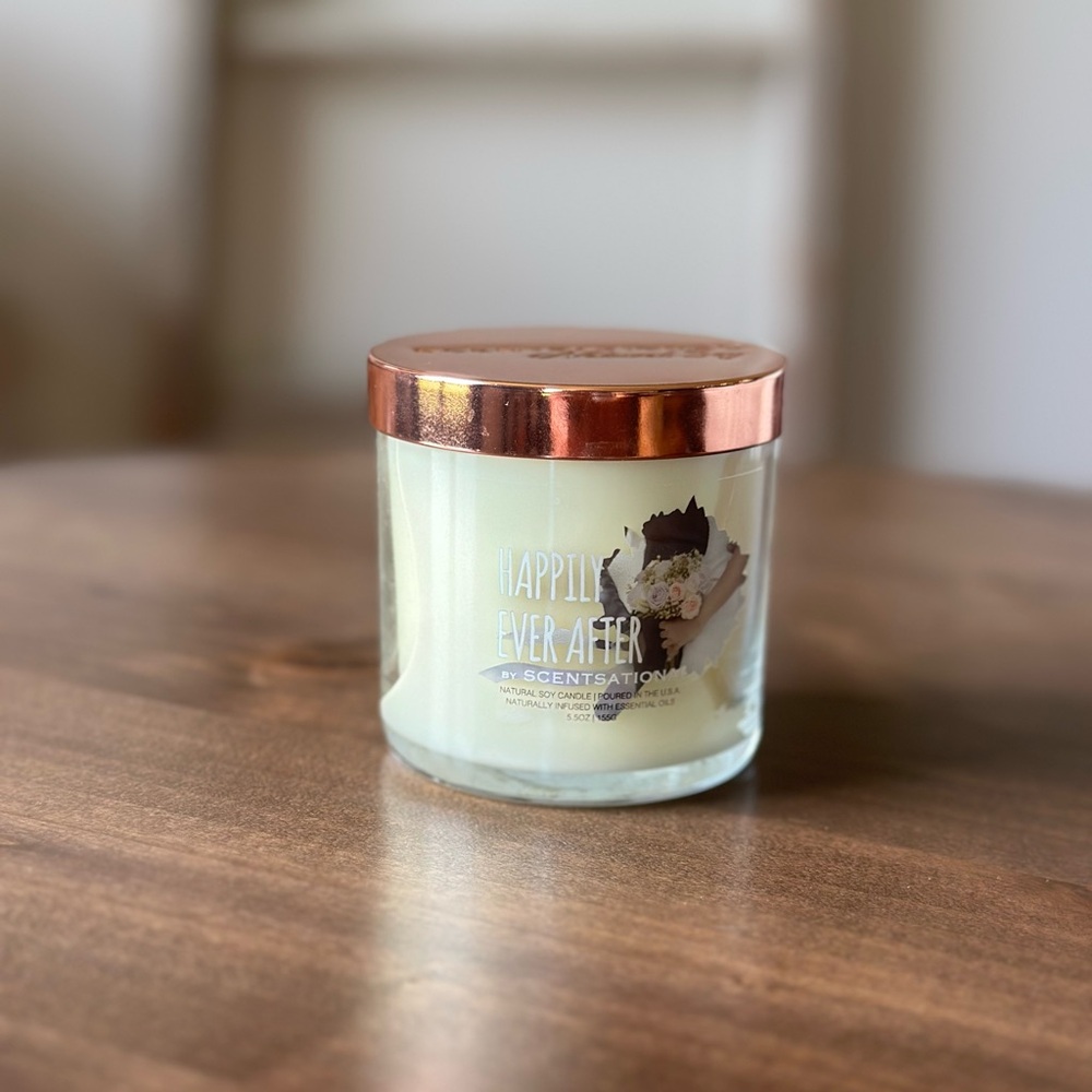 Brand New Happily Ever After Candle Wedding Small - Picture 3 of 3